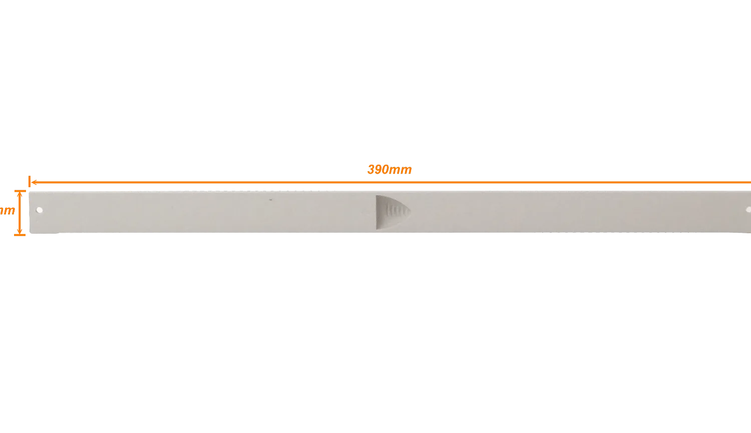 Tapa Plastica-ABS Beige 394x23mm para OLT Huawei 3