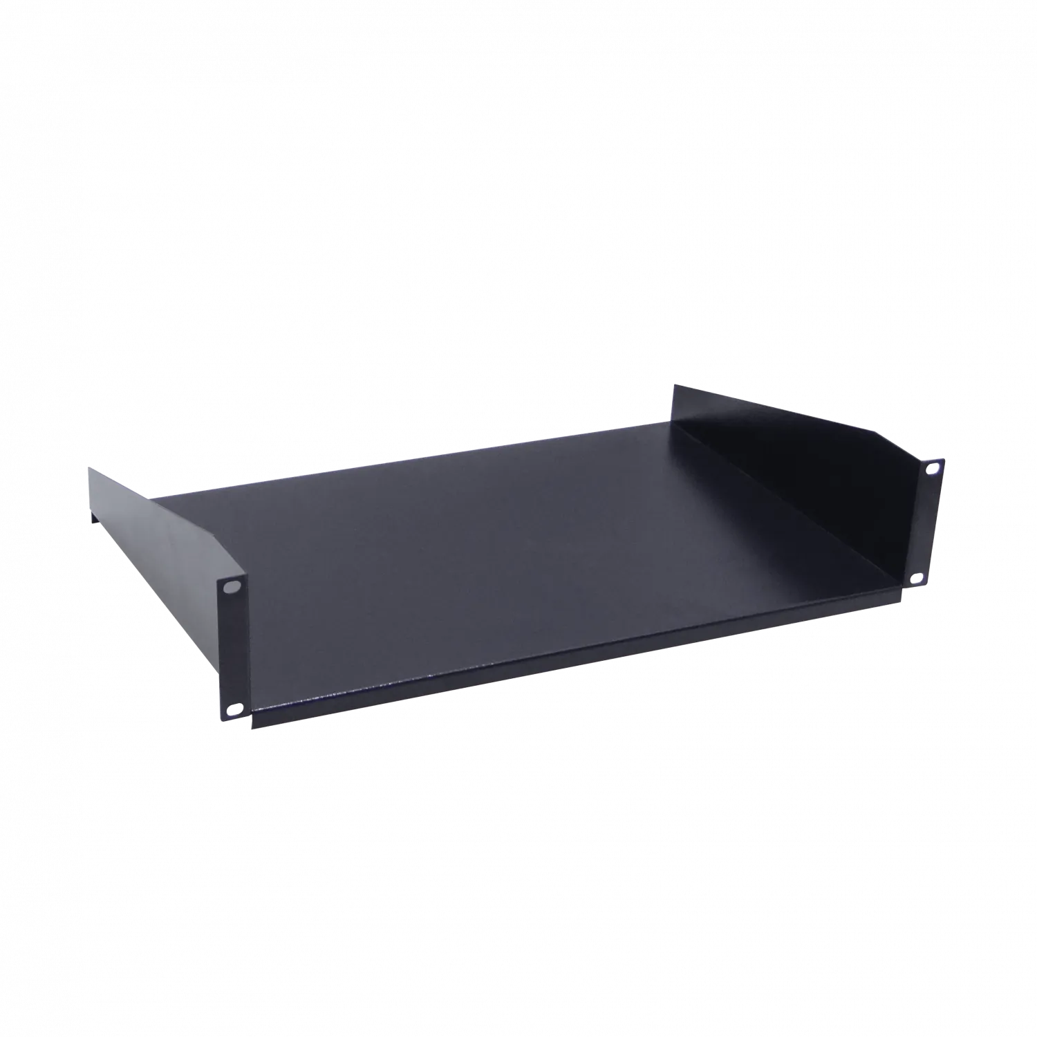 Bandeja Rack LINKMADE 2U Lisa Extra Resistente, 30cm, Negra, Requiere M6-4KIT 5