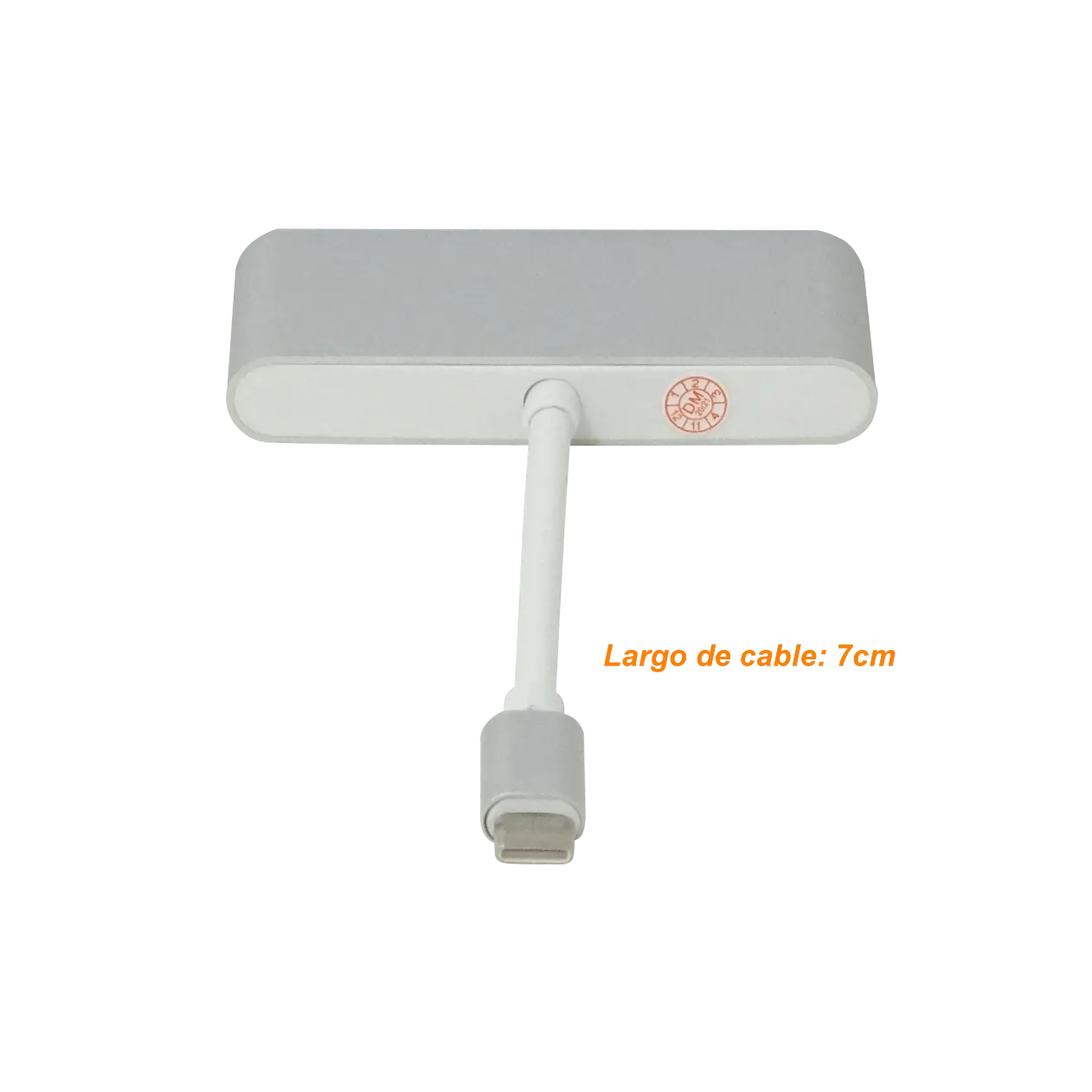 Hub USB-C a 1x USB-C + 3x USB-A, Cable 7cm, USB 3.1 Gen 1 3