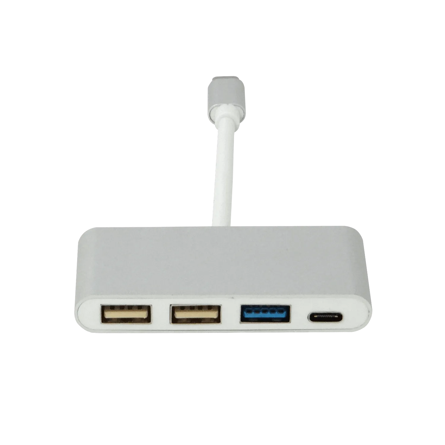 Hub USB-C a 1x USB-C + 3x USB-A, Cable 7cm, USB 3.1 Gen 1 2