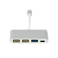 Hub USB-C a 1x USB-C + 3x USB-A, Cable 7cm, USB 3.1 Gen 1 - Miniatura 2