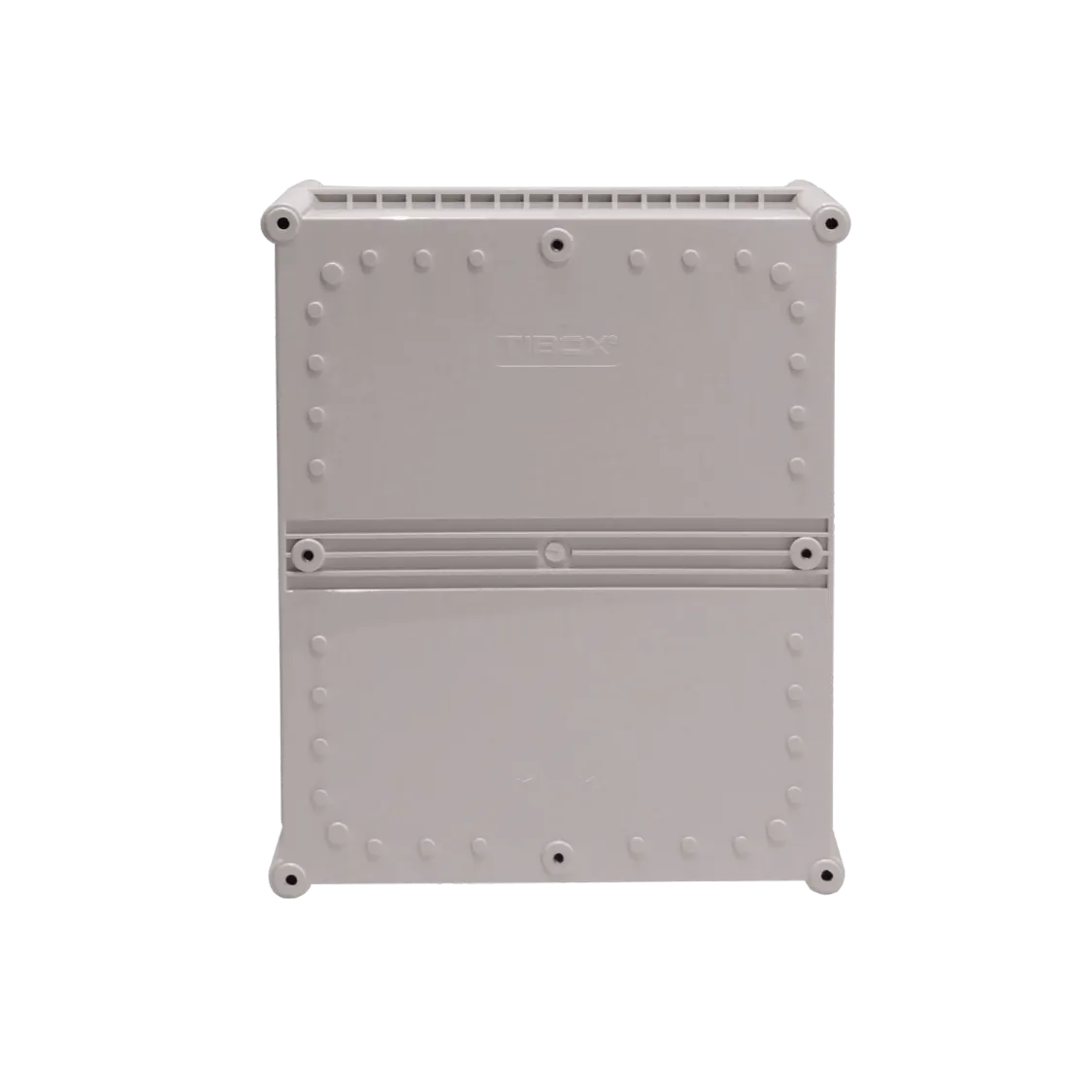 Caja Plástica TIBOX TJ-AG-3428-1, 340x280x180mm, Gris, IP66 con Placa 2