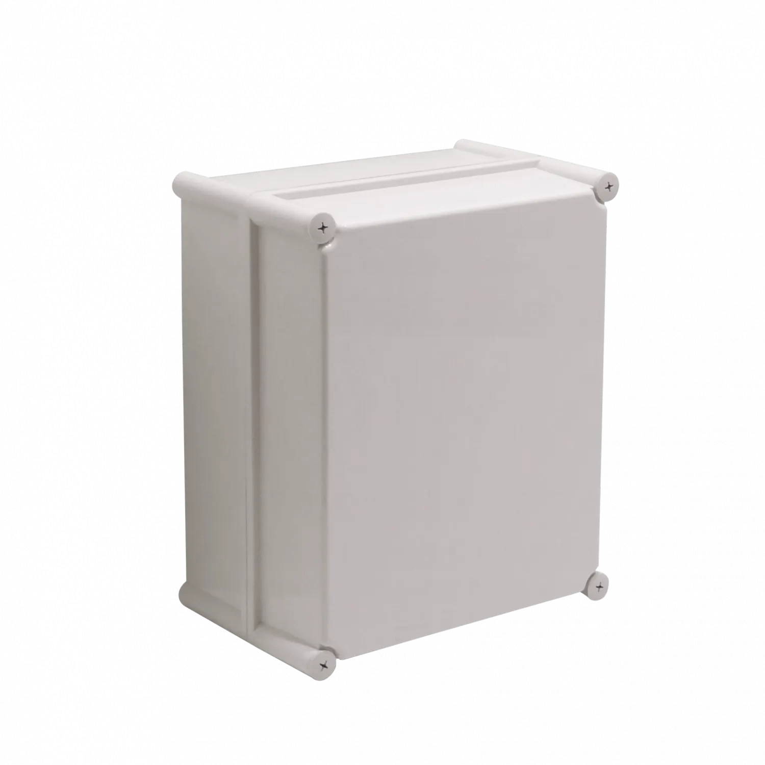 Caja Plástica TIBOX TJ-AG-3428-1, 340x280x180mm, Gris, IP66 con Placa 5