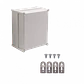 Caja Plástica TIBOX TJ-AG-3428-1, 340x280x180mm, Gris, IP66 con Placa - Miniatura 4