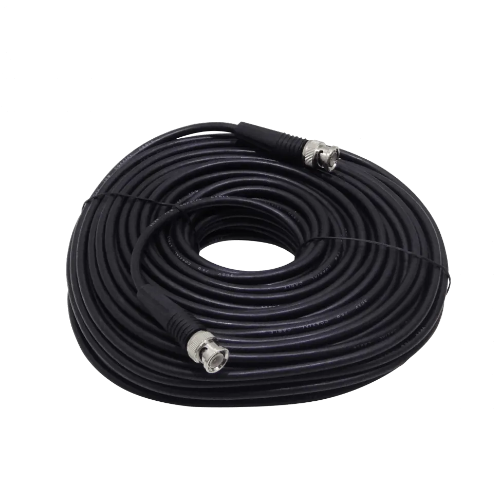 Cable RG59 Coaxial BNC-M a BNC-M, 30m Negro, para CCTV 2