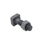 1/2 x 1 1/2 Perno Cuadrado-20mm Tuerca Hexagonal-19mm-3/4 0,5x1,5pulg - Miniatura 2