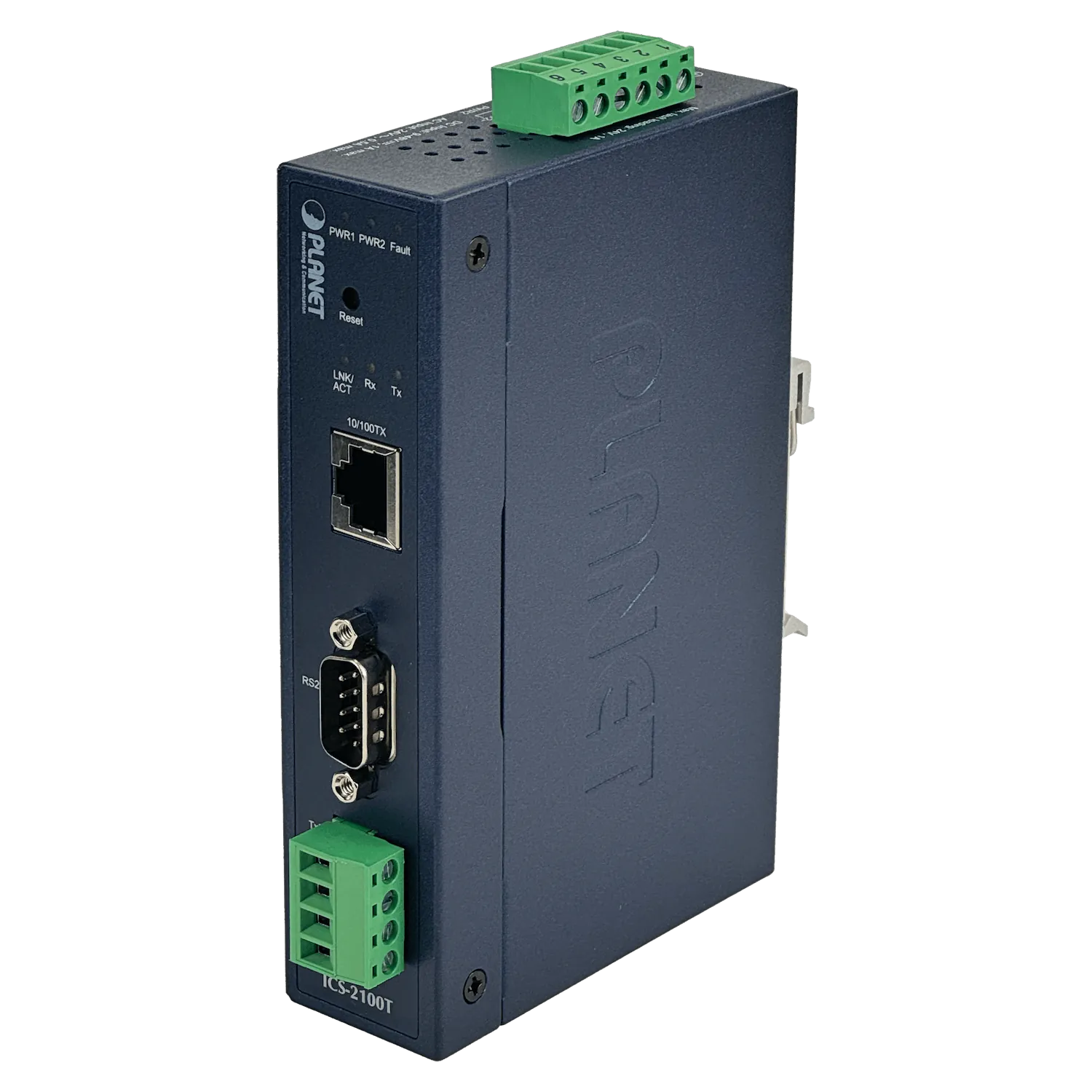 PLANET industrial 1-100 1-DB9 RS232 RS485/422 req12-48V SerialEthernet 6