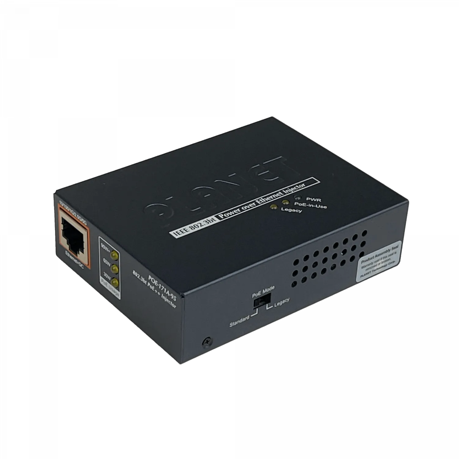 Inyector PoE Planet POE-171A-95, 95W, Soporte 802.3bt, 54V Conectividad Gigabit  2