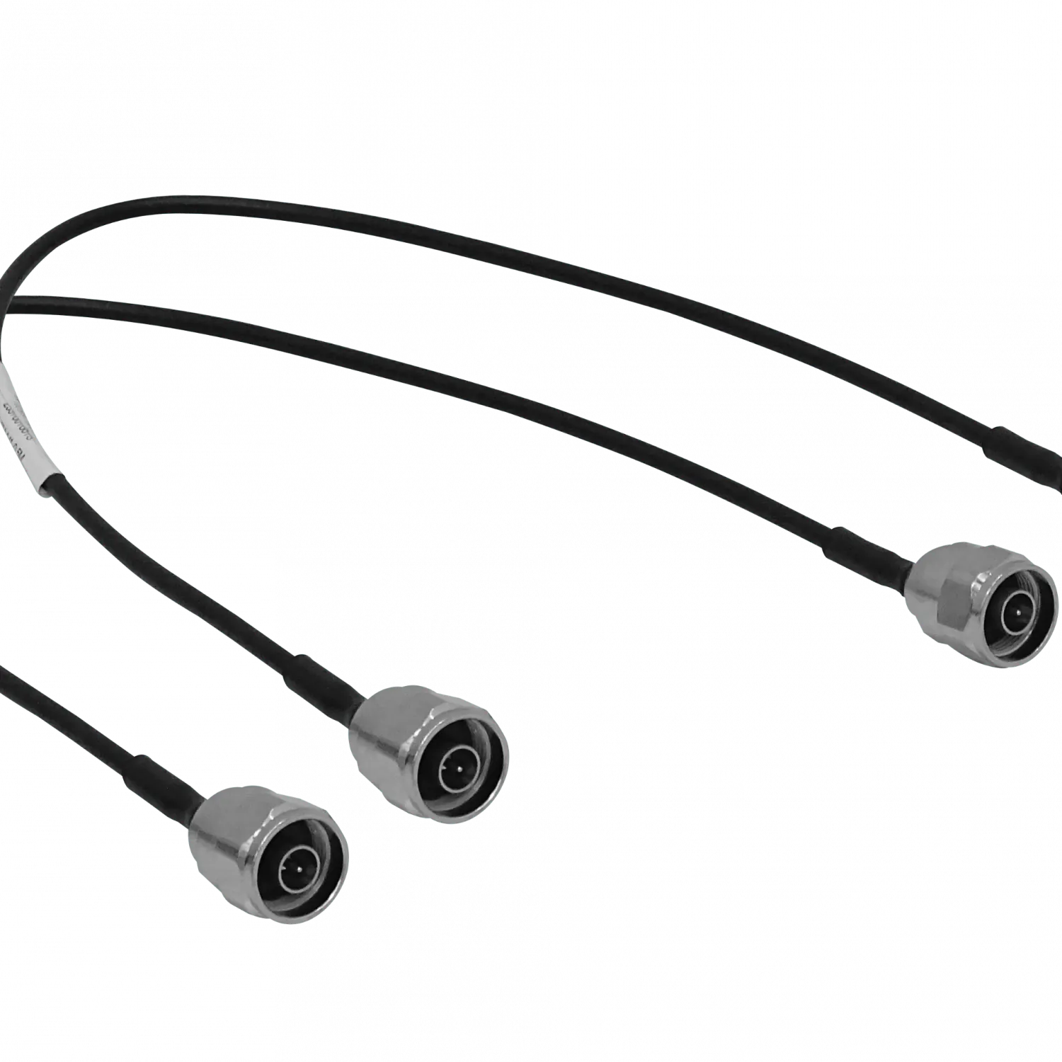 Par de Cables Coaxiales ALGCOM 2NN - 50 cm, N-Macho a N-Macho, SM141 2