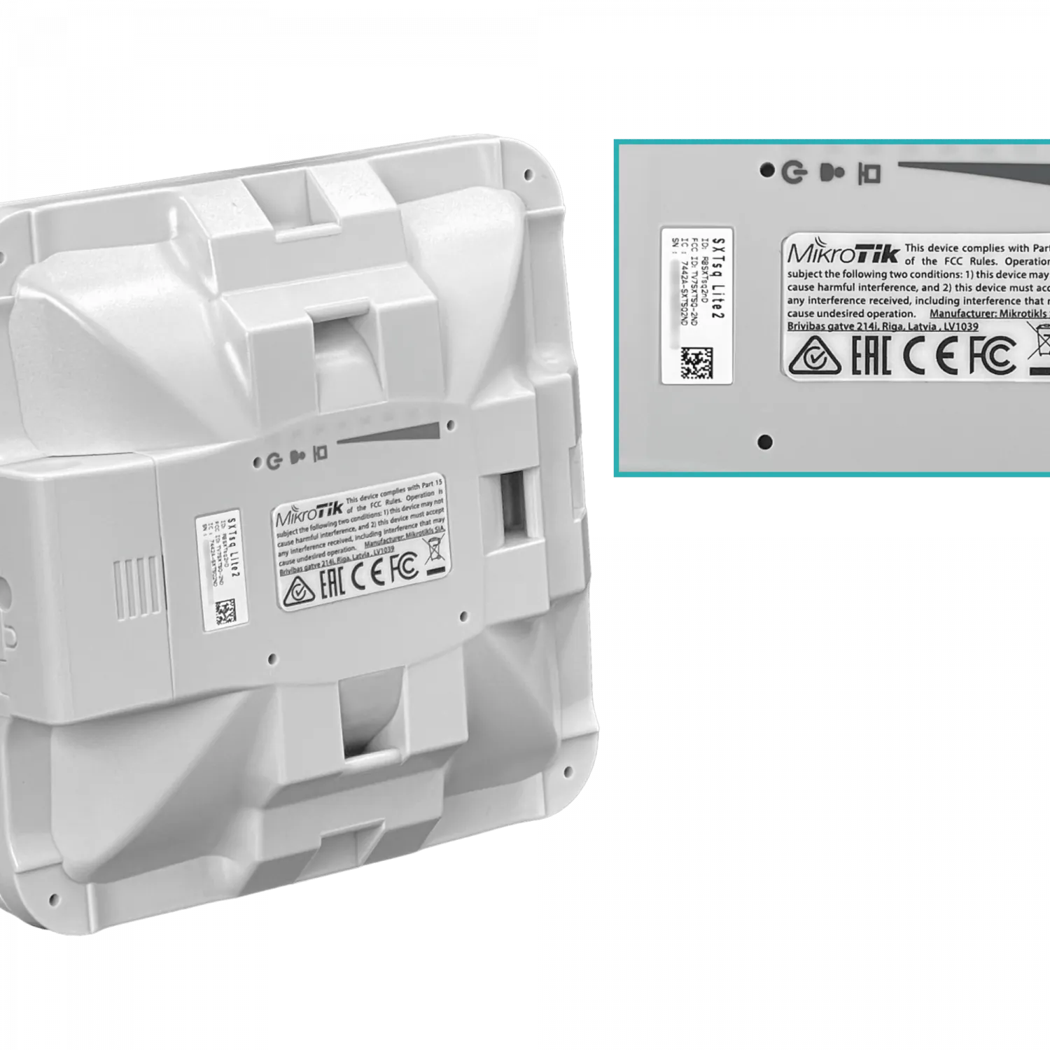 Antena MikroTik SXTSQ-LITE2 10dBi 2.4GHz 30dBm 64MB 650MHz L3 129x129mm 2
