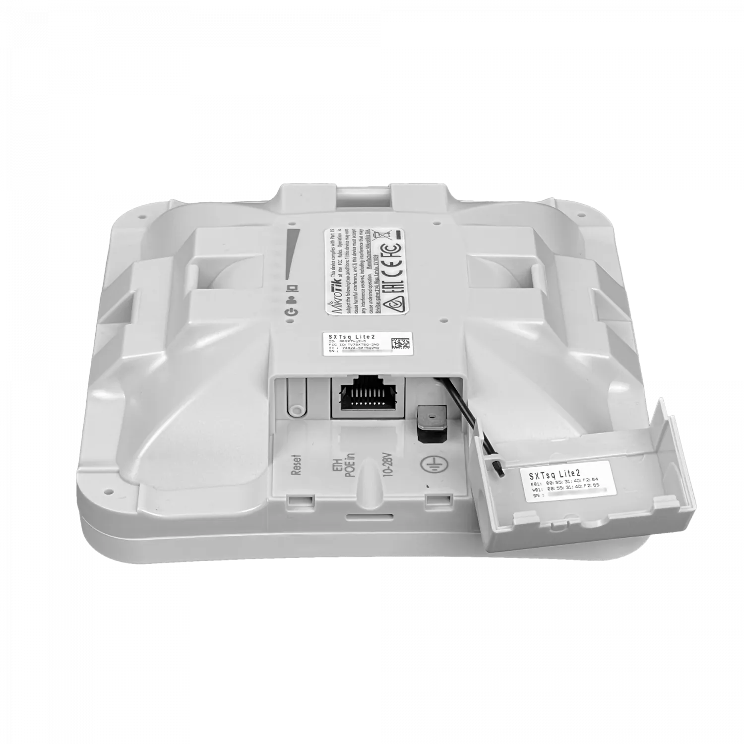 Antena MikroTik SXTSQ-LITE2 10dBi 2.4GHz 30dBm 64MB 650MHz L3 129x129mm 8