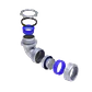 Metalico 1-Pulg Codo Prensa Estopa para Flexible Aislacion IP65 - Miniatura 4