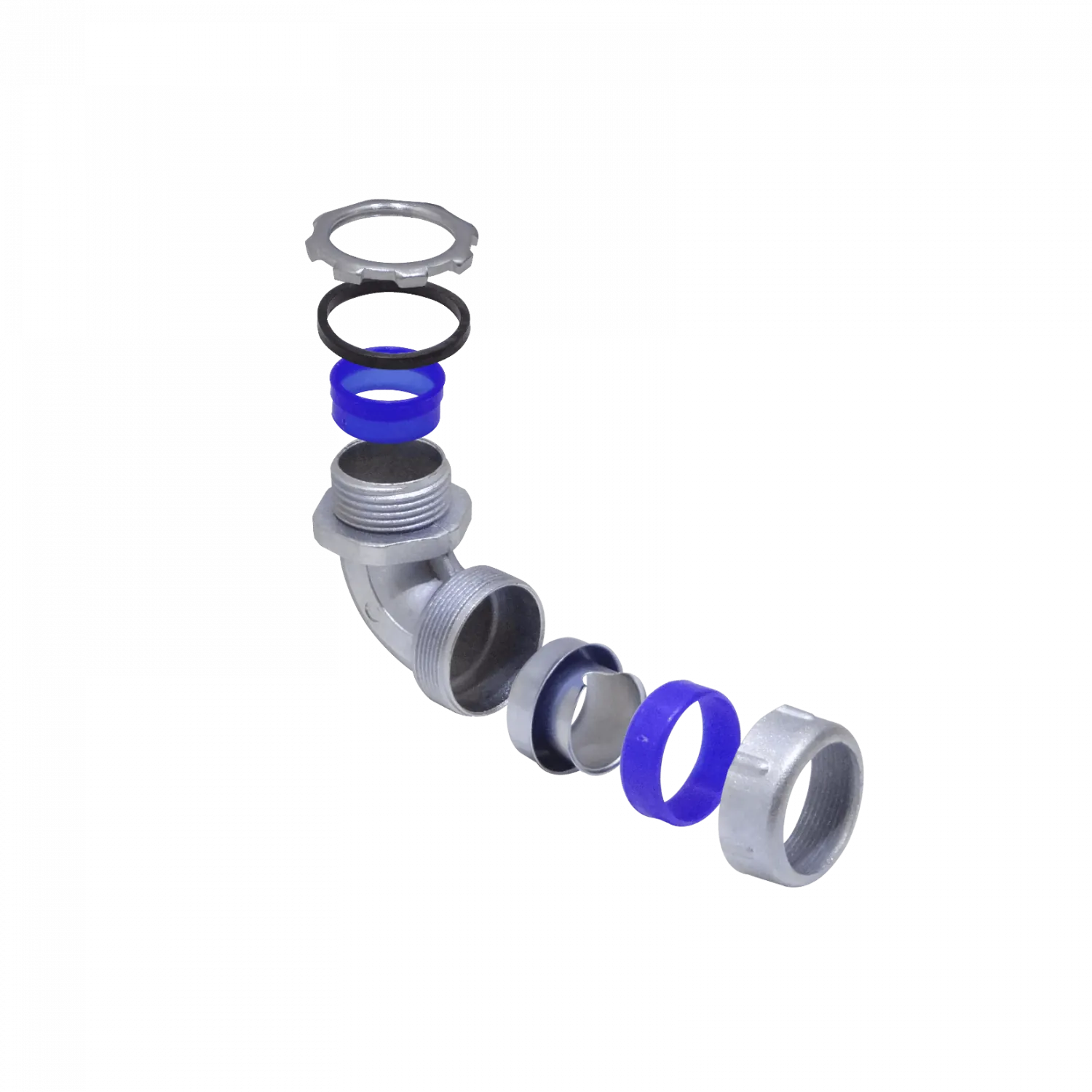 Metalico 3/4-Pulg Codo Prensa Estopa para Flexible Aislacion IP65 4