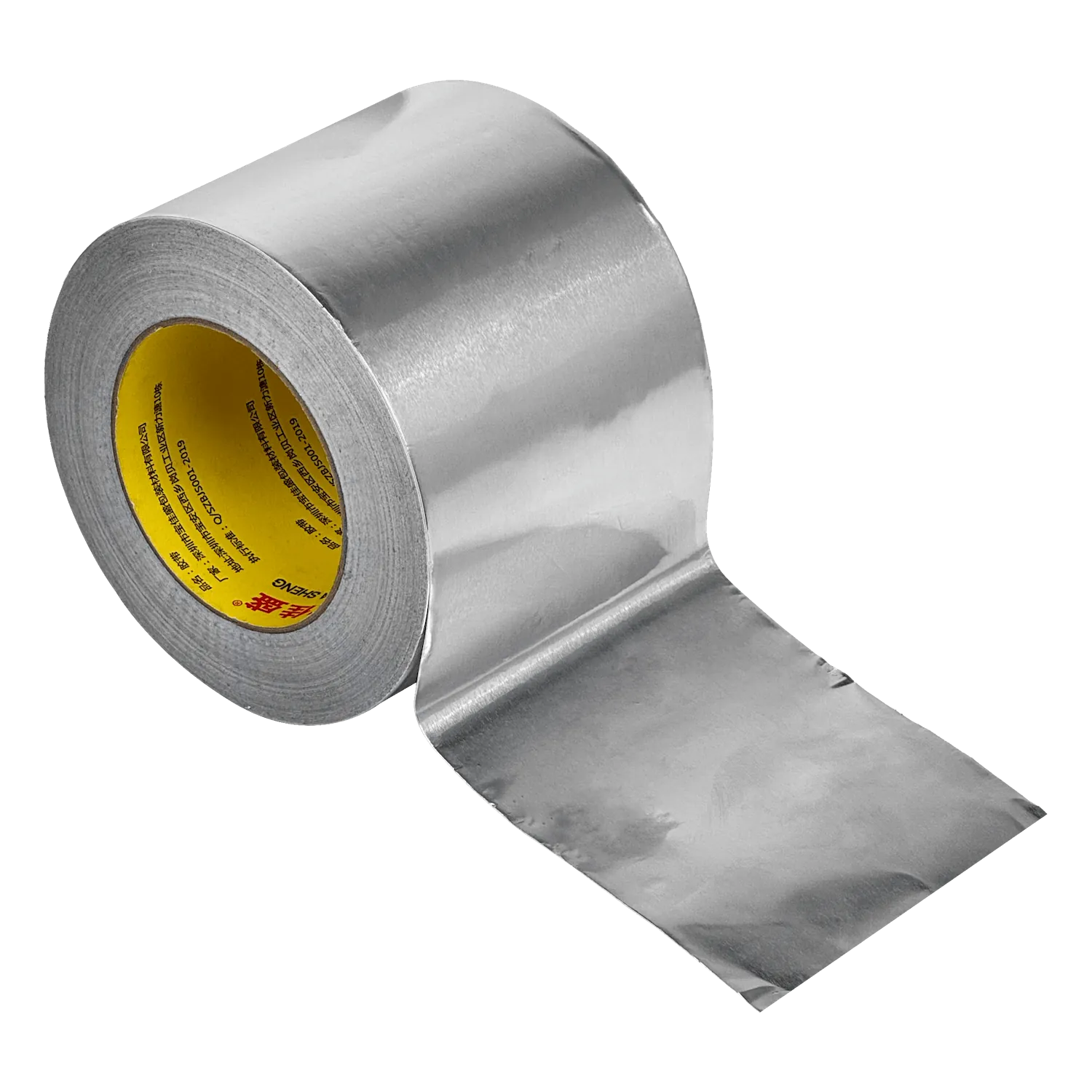 Cinta Adhesiva de Aluminio PlasticPE ALCF34 0.03mm 150mm x 50mt, Alta Resistencia, Color Aluminio 2