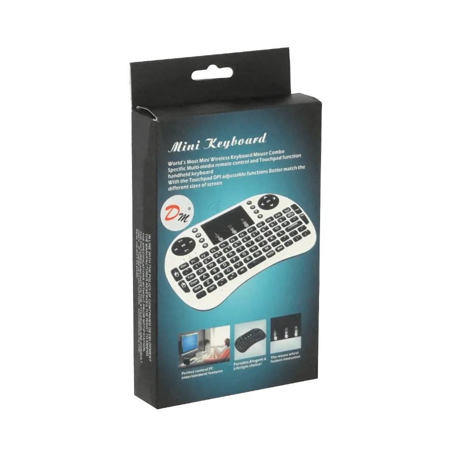 Mini Teclado Inalámbrico 2.4GHz con Touchpad - USB, Portátil, BL-5C (Requiere 2 pilas AAA) 5