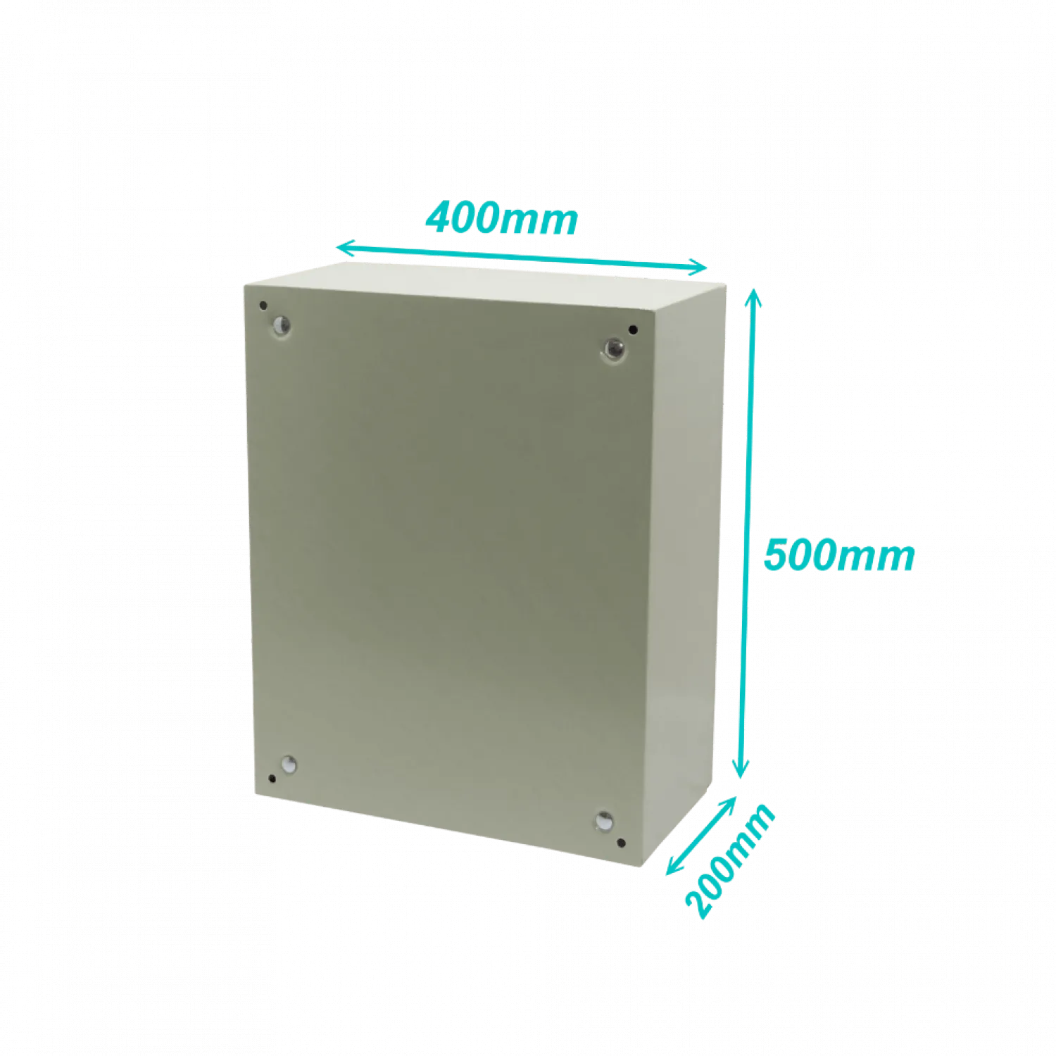 Caja metalica Tibox ST4-520 500x400x200mm 1 chapa IP66 beige 4
