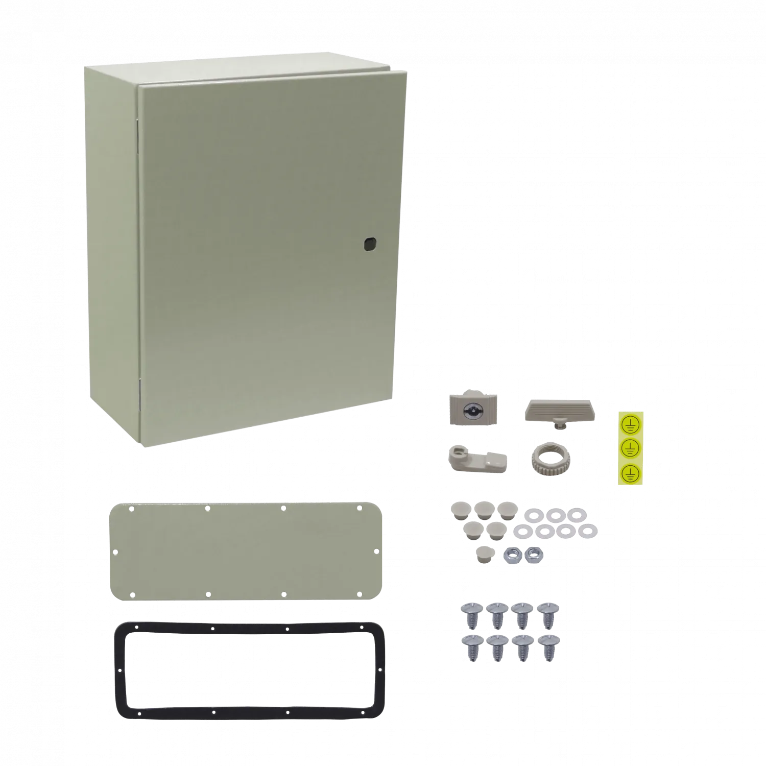 Caja metalica Tibox ST4-520 500x400x200mm 1 chapa IP66 beige 5