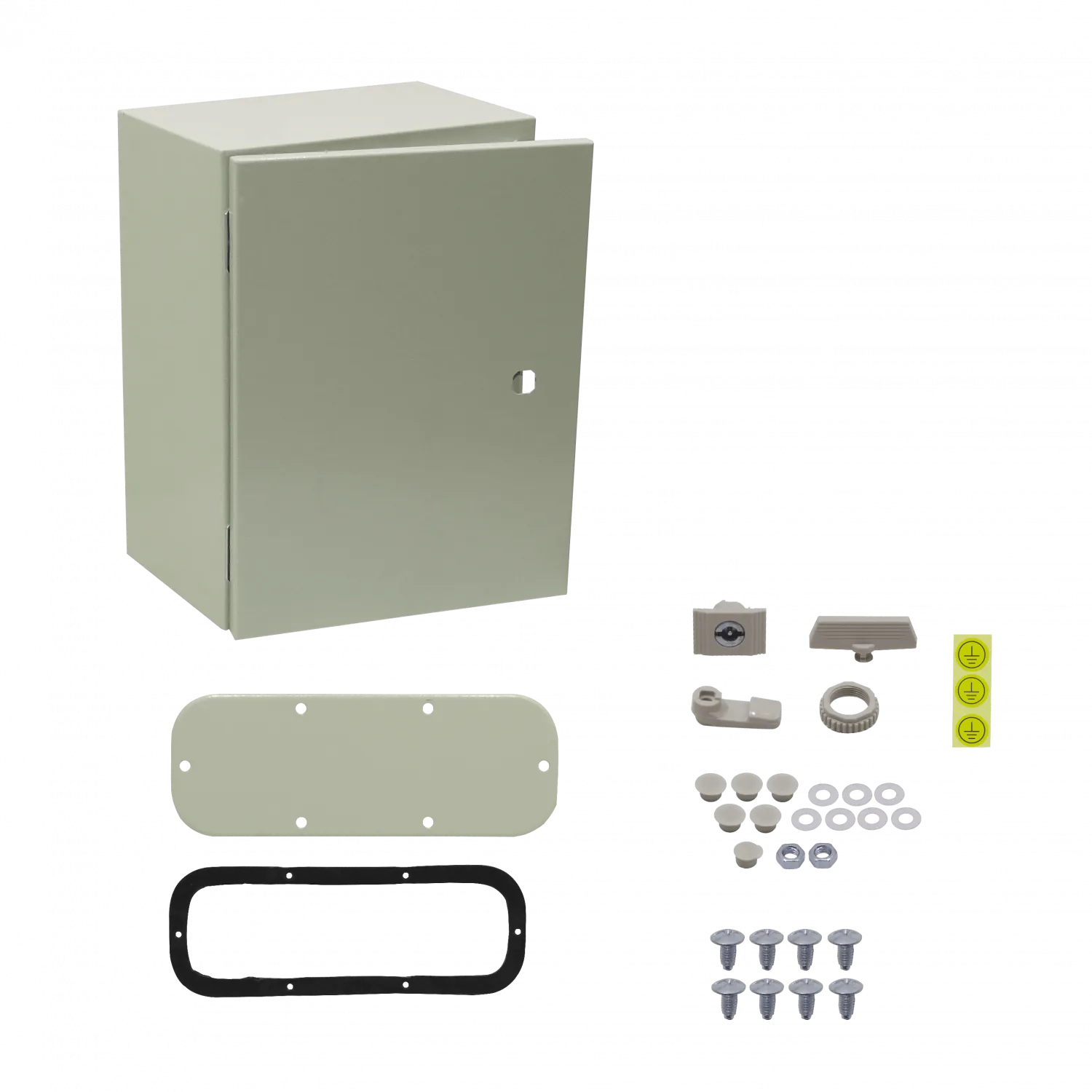 Caja metalica Tibox ST3-420 400x300x200mm 1 chapa IP66 beige 4