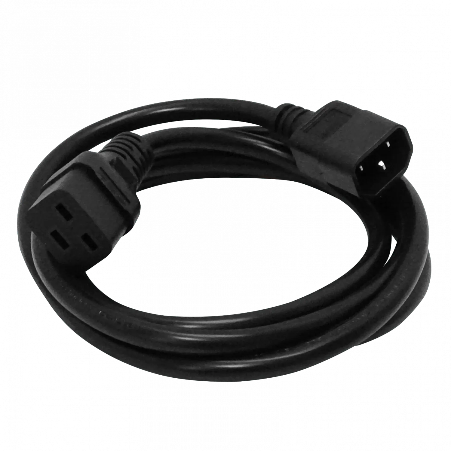 Negro C14-Macho C19-Hembra Cable de Poder 10A 3x1.5mm2 1,5-1,8mt  2