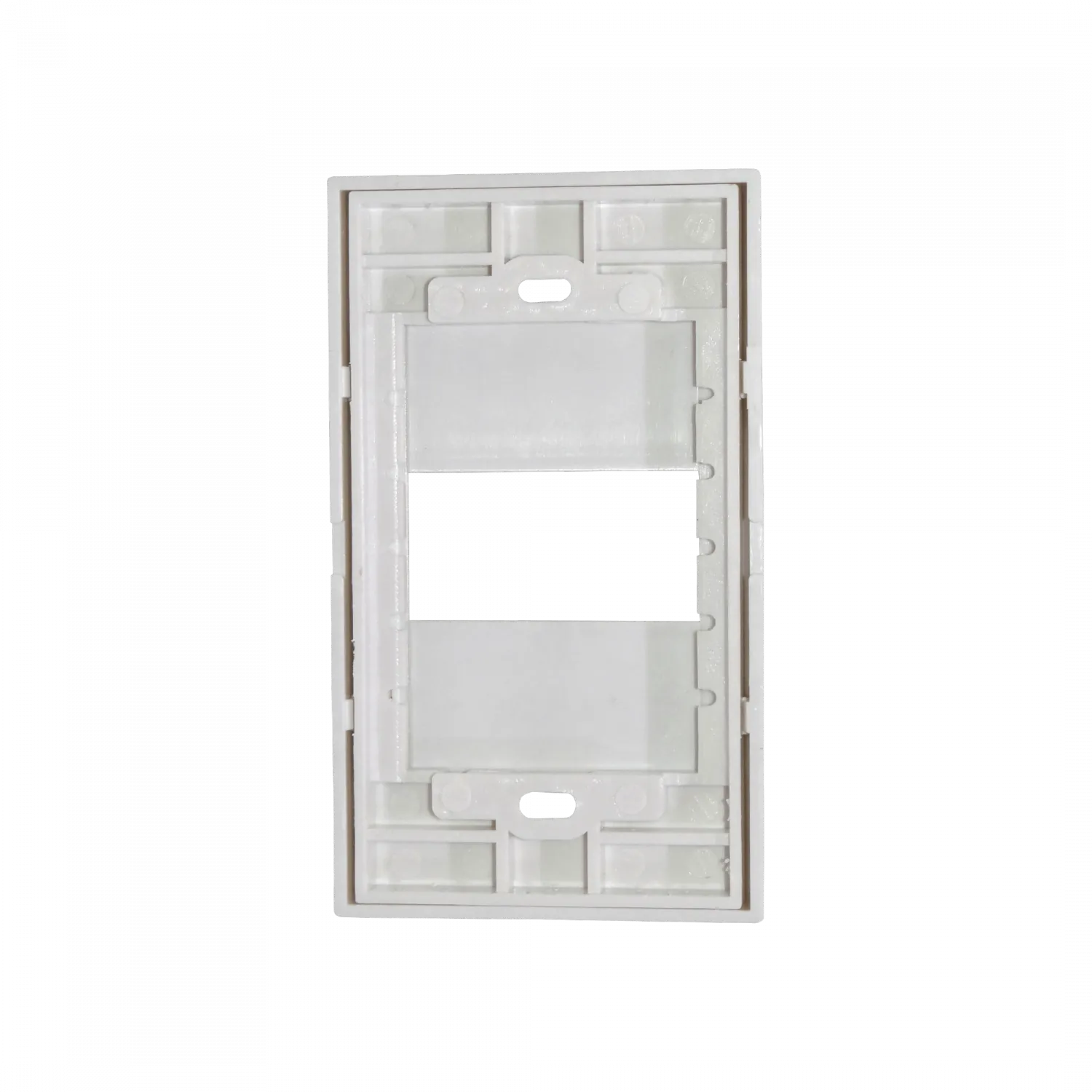 1-Espacio Placa Mural 120x70mm Blanca Faceplate Multimedia LY-115 3