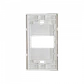 1-Espacio Placa Mural 120x70mm Blanca Faceplate Multimedia LY-115 - Miniatura 3