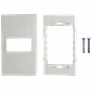 1-Espacio Placa Mural 120x70mm Blanca Faceplate Multimedia LY-115 - Miniatura 2