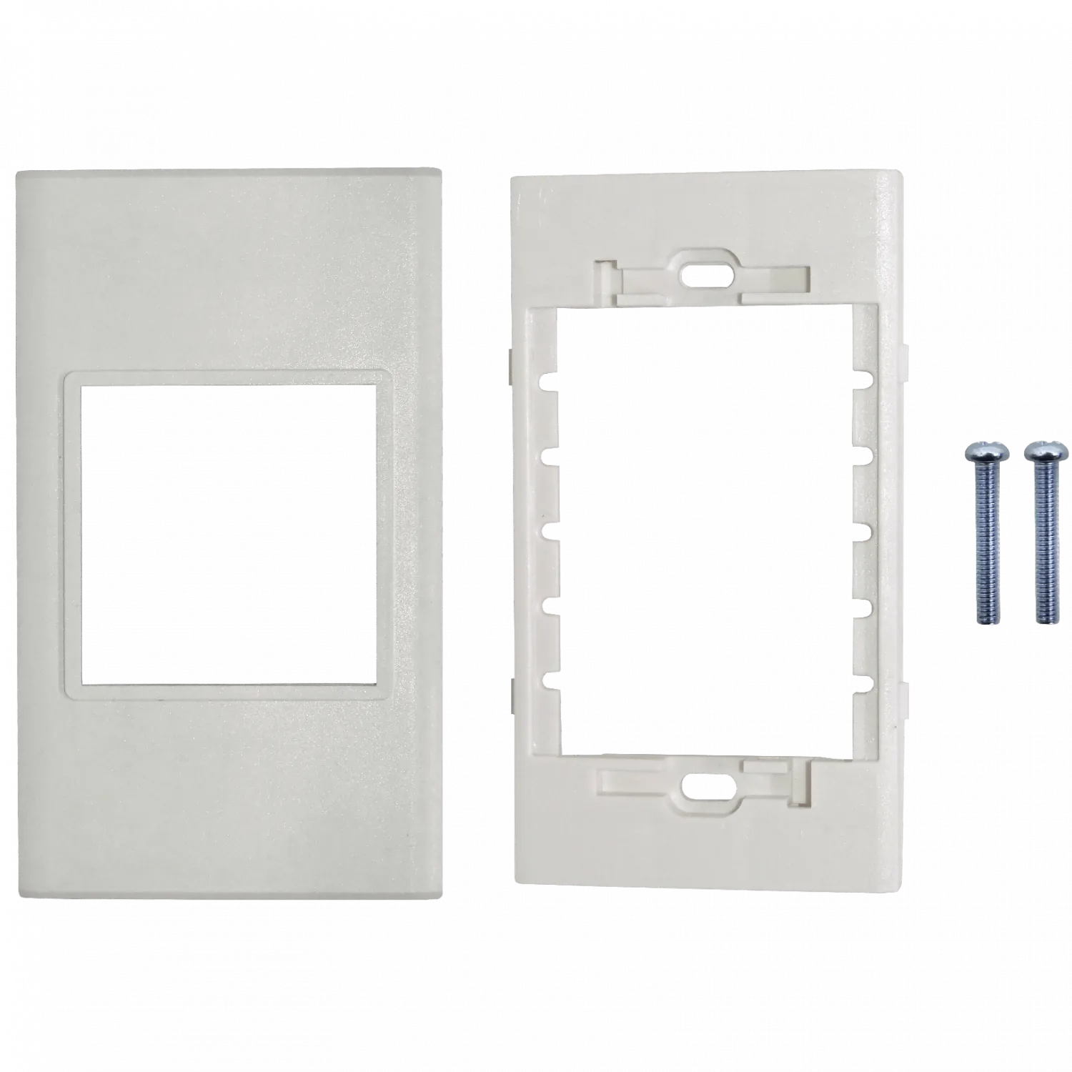 Faceplate Multimedia de 2 Espacios, Placa Mural Blanca, 120x70mm, LY-116 2