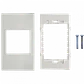 Faceplate Multimedia de 2 Espacios, Placa Mural Blanca, 120x70mm, LY-116 - Miniatura 2