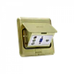 Caja de Piso RST-M3P RJ45 + VGA + 3 RCA Abatible Metálica 103x99x55mm con Tapa 118x120mm - Miniatura 4