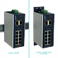 PLANET 8-1000 2-SFP Switch Industrial Admin Riel-DIN 12-48VDC 24VAC - Miniatura 4