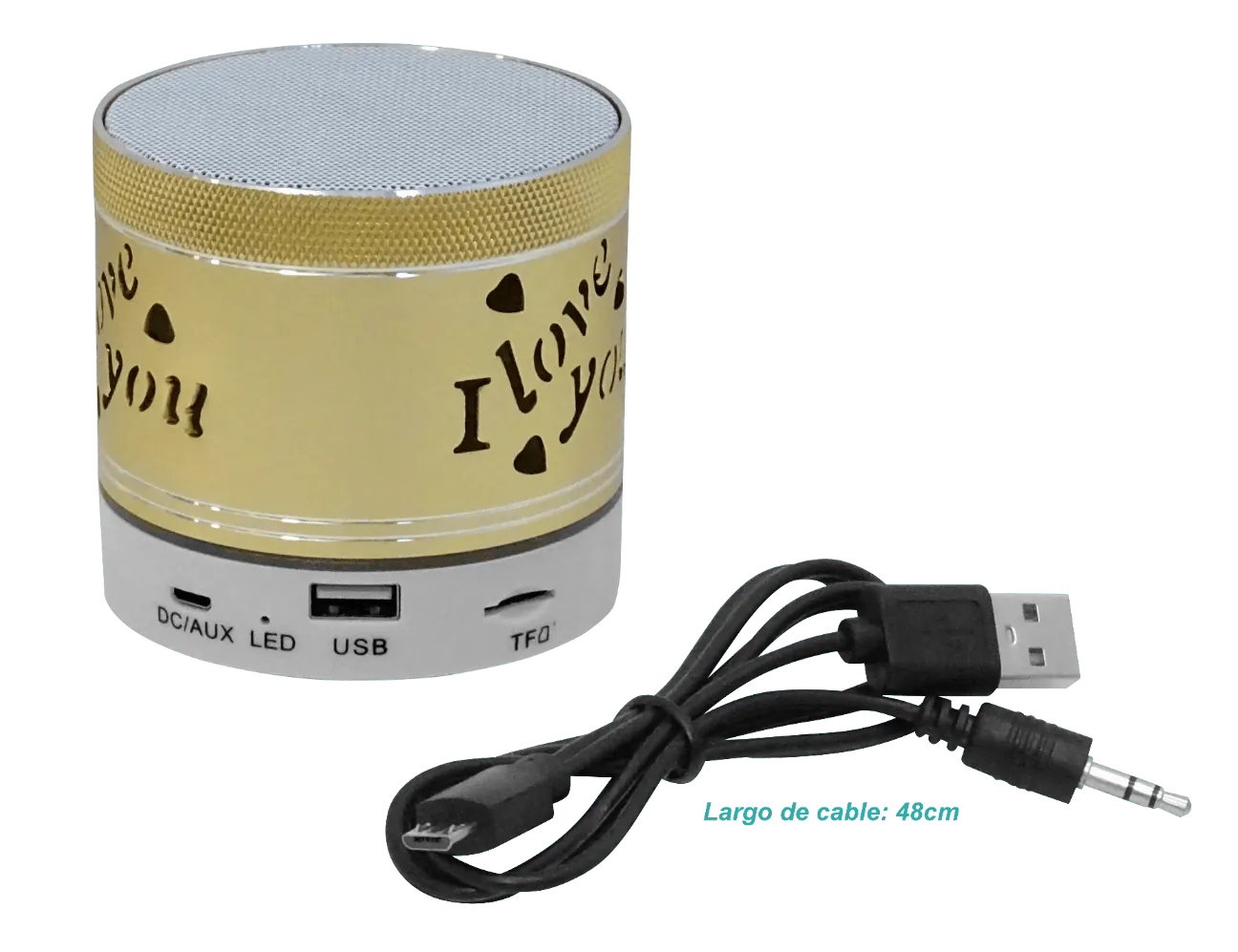 Parlante Cilindro Bluetooth Recargable FM mSD 3,5mm-M XL-S28U 3