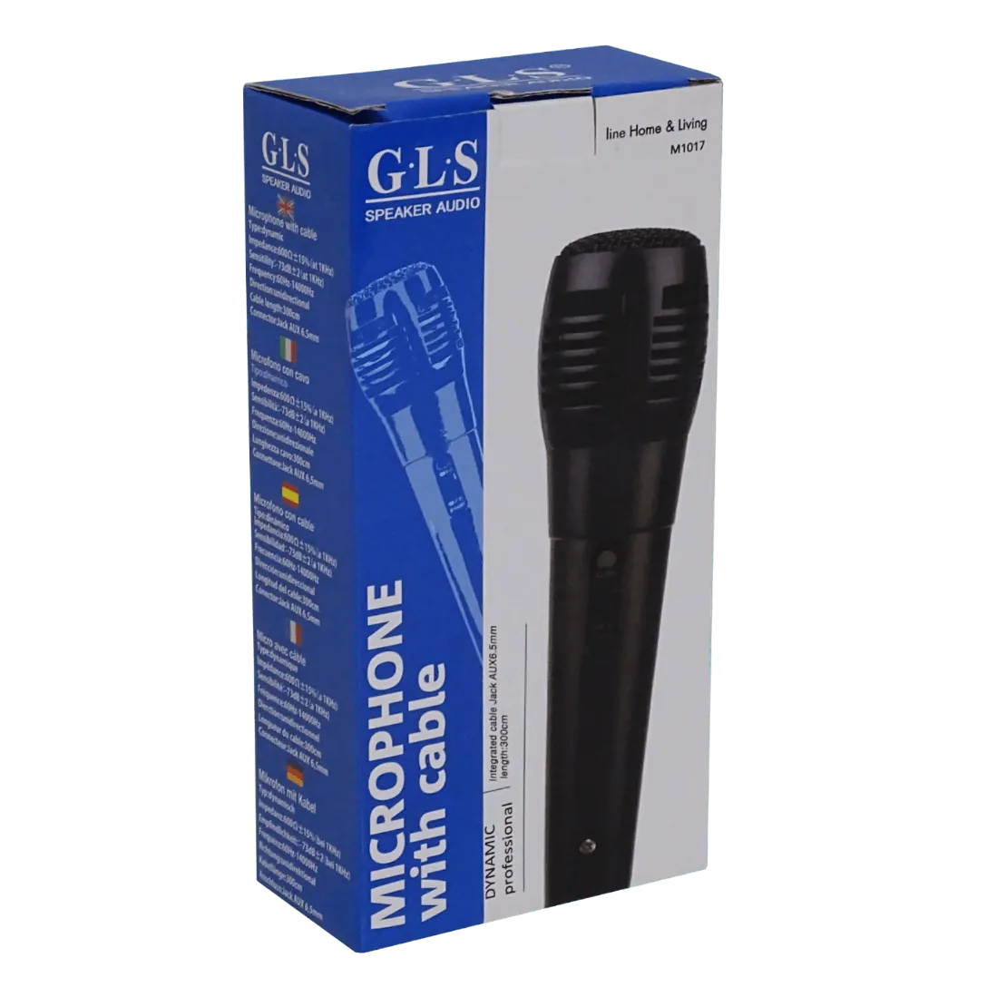 Microfono Direccional Mono 90Hz-13kHz Cable-300mm XLR3 3,5mm 6,35mm 5