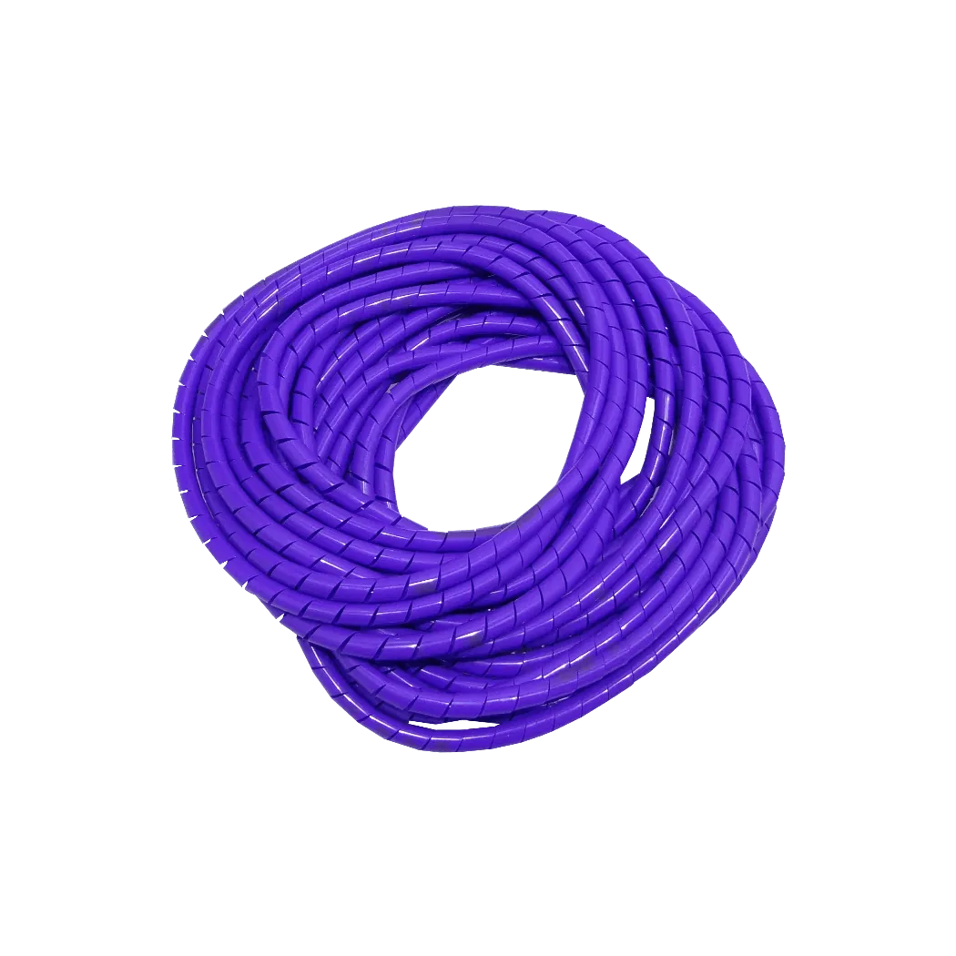 PE Morado 12mt 12/15/0,85mm Espiral Atrapa Cable Ordenador 3