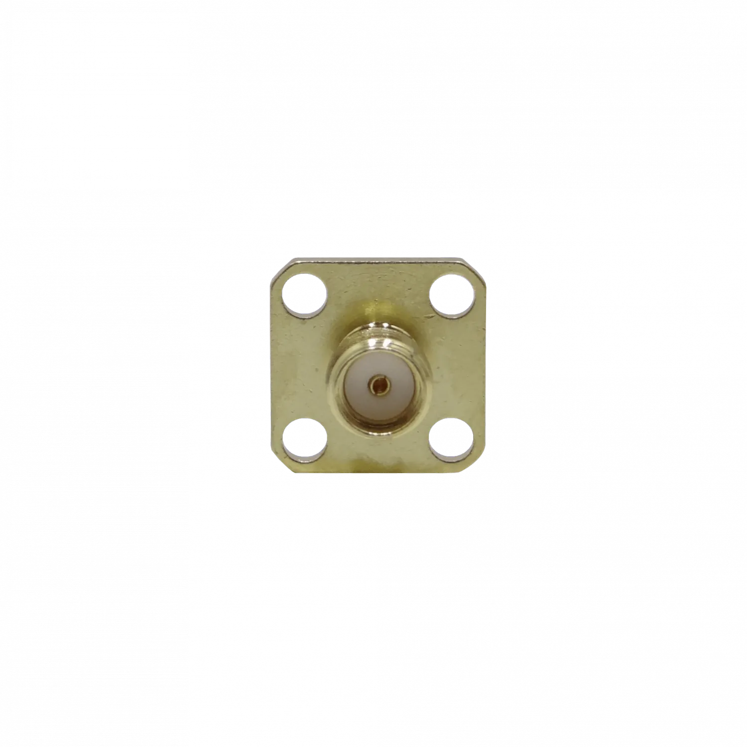 Conector SMA Hembra Chasis 4 Perforaciones Panel Soldable SHC4 3