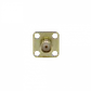 Conector SMA Hembra Chasis 4 Perforaciones Panel Soldable SHC4 - Miniatura 3