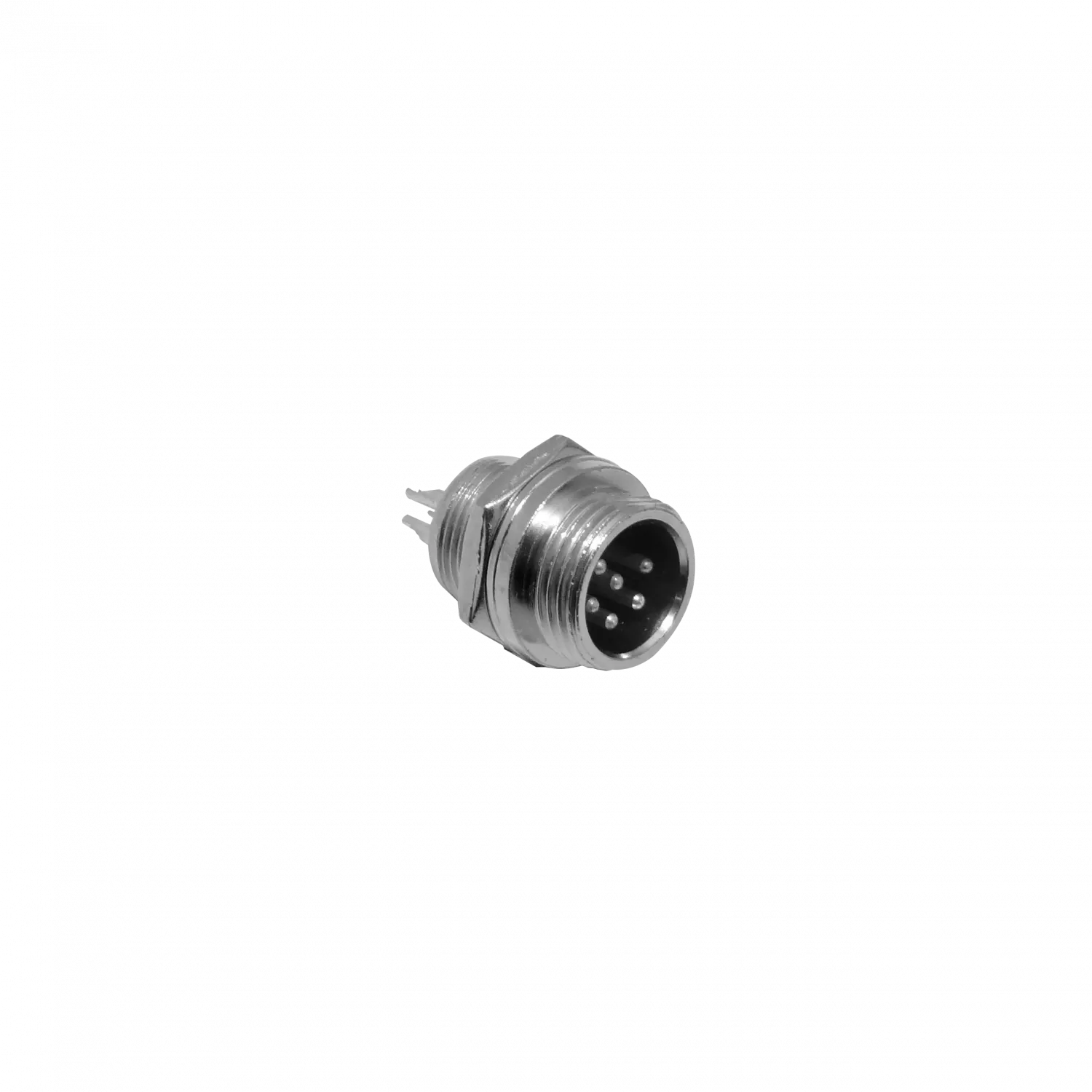 Conector GX12 Macho Chasis de 6 Pines Soldable GX12MC-6 3