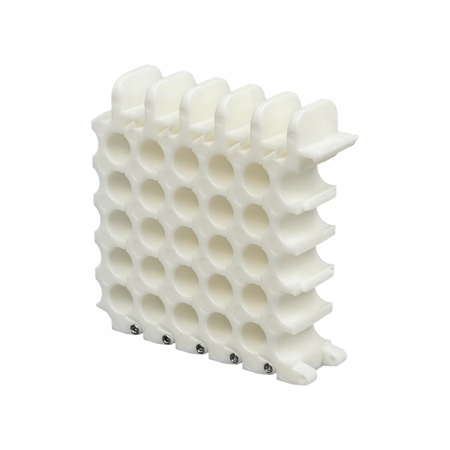 Peine para 5x5 25 Cables UTP/FTP max-9mm Ordenador Manojo Blanco 8x8cm 3