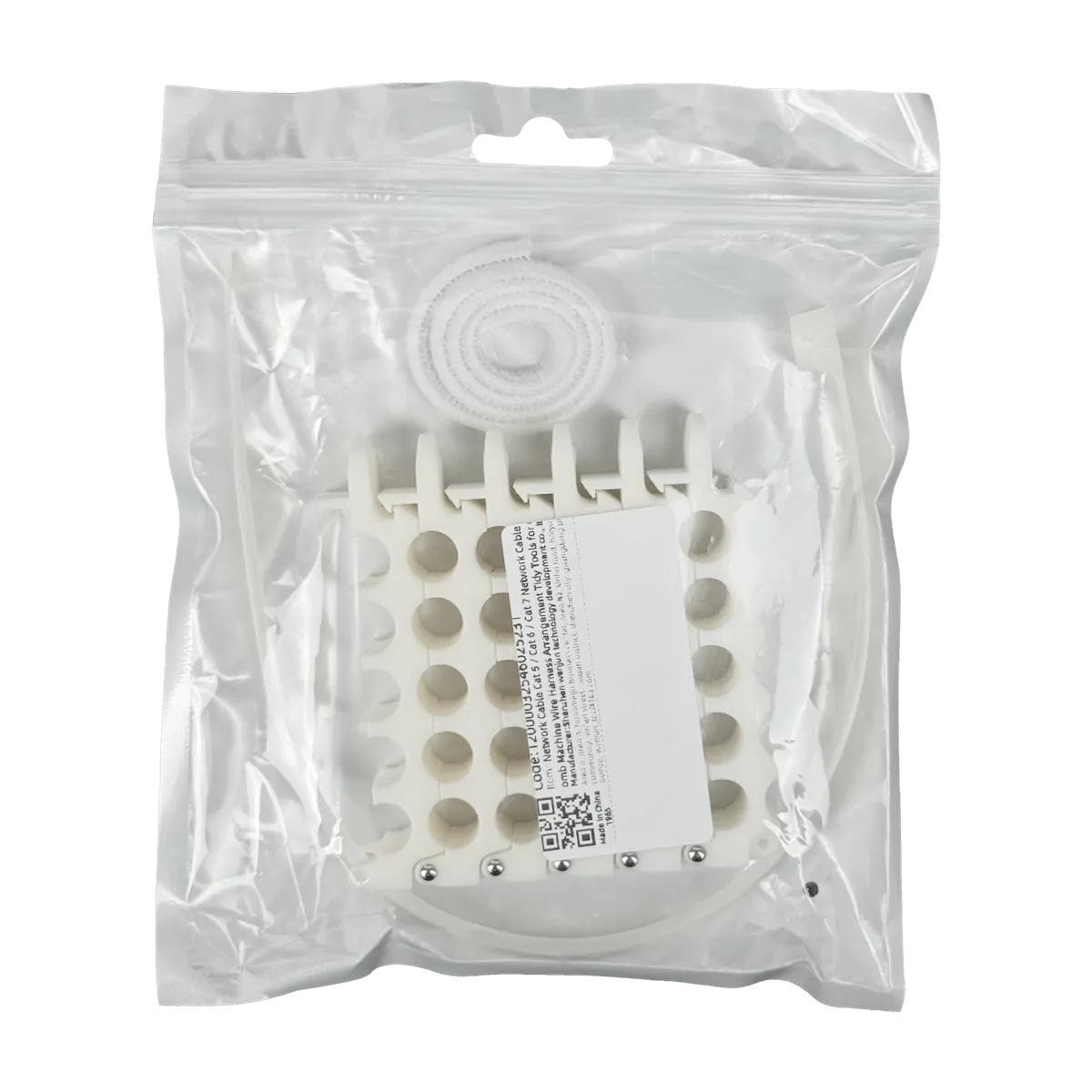 Peine para 5x5 25 Cables UTP/FTP max-9mm Ordenador Manojo Blanco 8x8cm 5