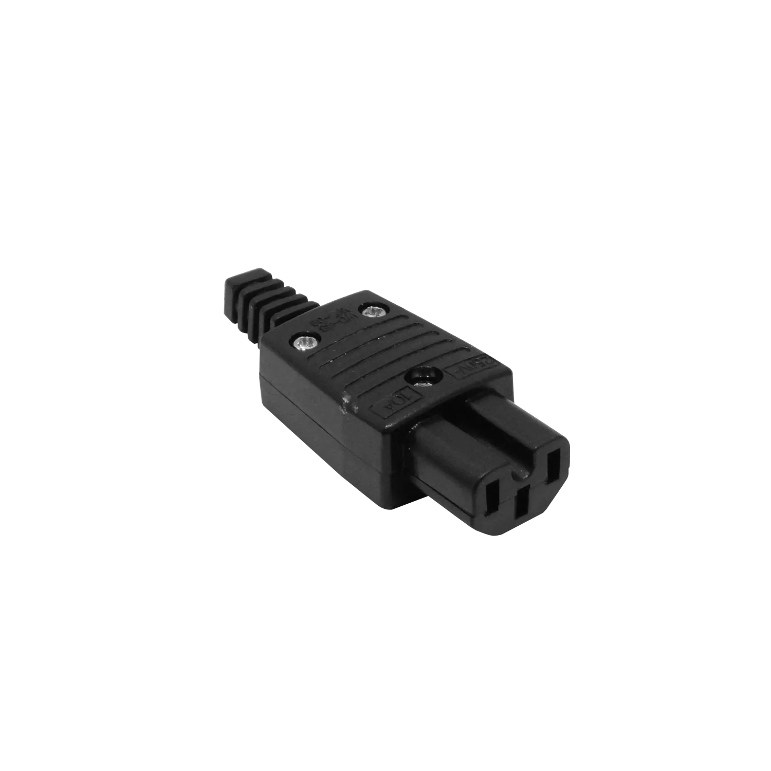 Enchufe Hembra C15 Volante Computacion 10A Negro 2