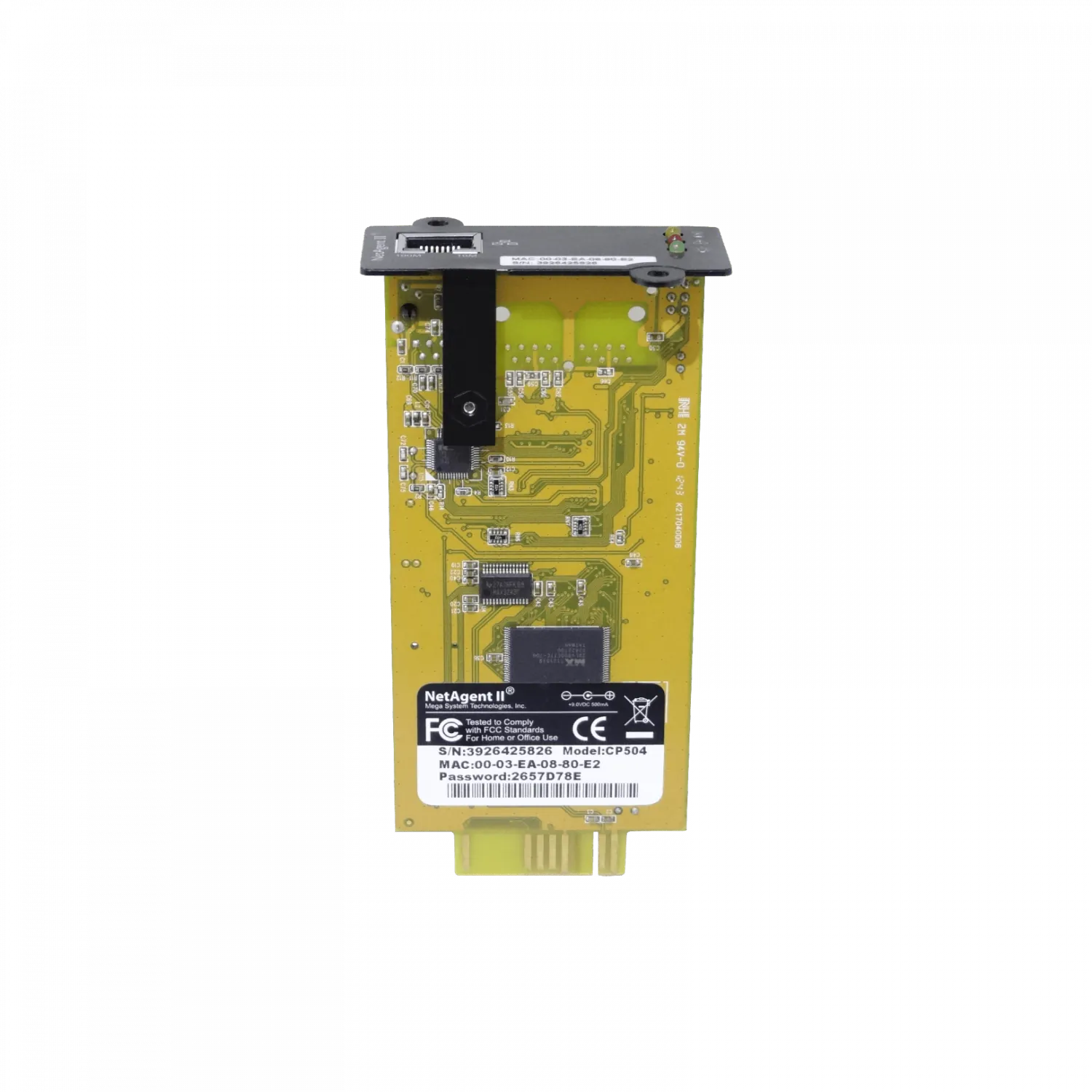 Tarjeta Monitoreo Remoto SNMP UPS Trifásica LAN IP 1-100 NetAgent9 7