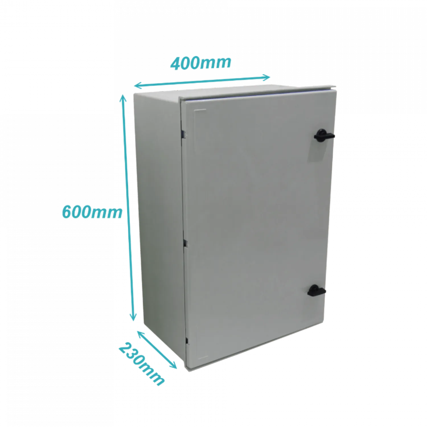 Tablero poliester Tibox TIP-64 600x400x230mm estanco gris IP65 con placa< 3