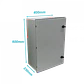 Tablero poliester Tibox TIP-64 600x400x230mm estanco gris IP65 con placa< - Miniatura 3