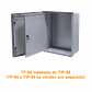Contrapuerta Tibox TP-54 463x345mm metalica para gabinete 500x400 - Miniatura 3