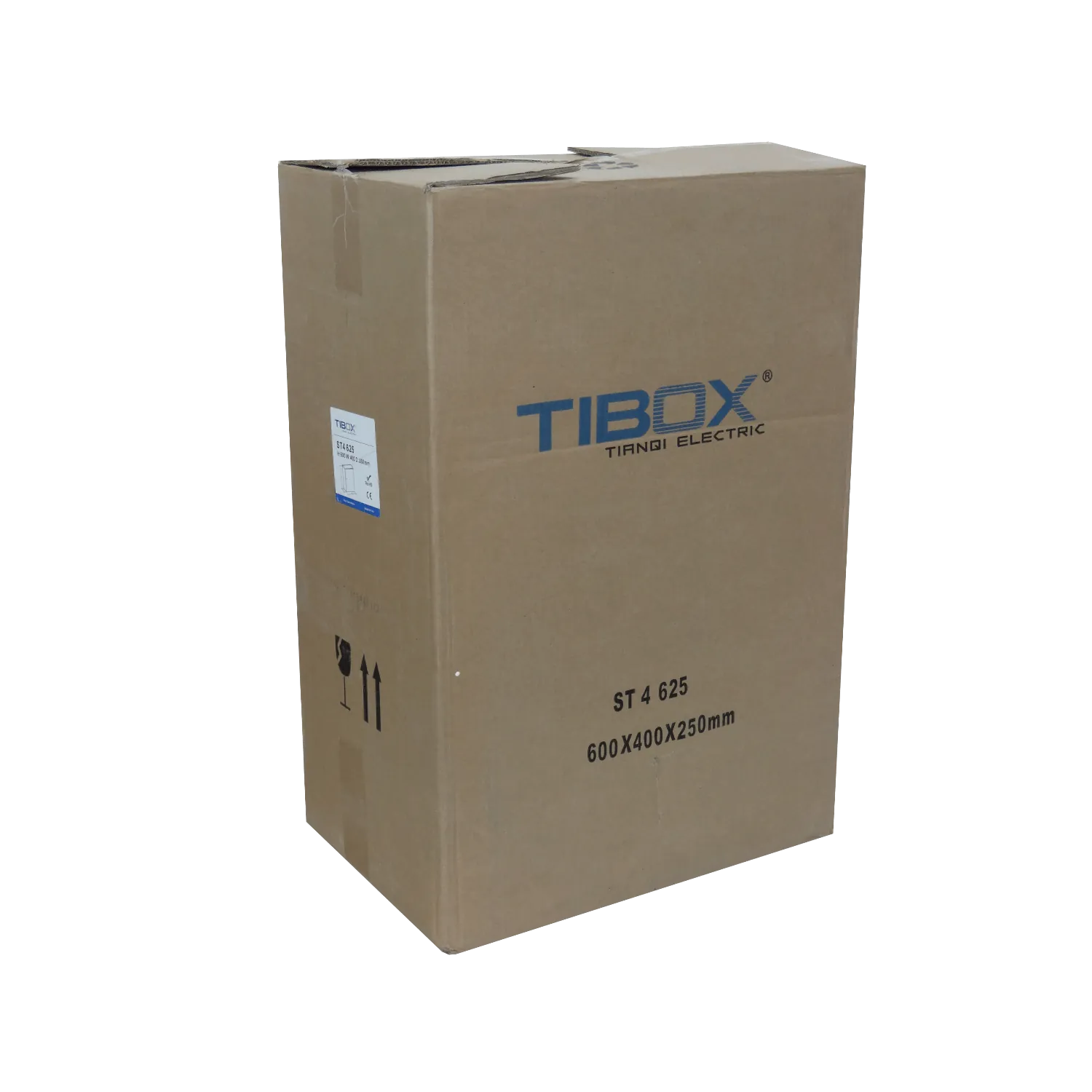 Caja metalica Tibox ST4-625 600x400x250mm 2 chapas IP66 beige con placa 5