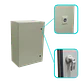 Caja metalica Tibox ST4-625 600x400x250mm 2 chapas IP66 beige con placa - Miniatura 4
