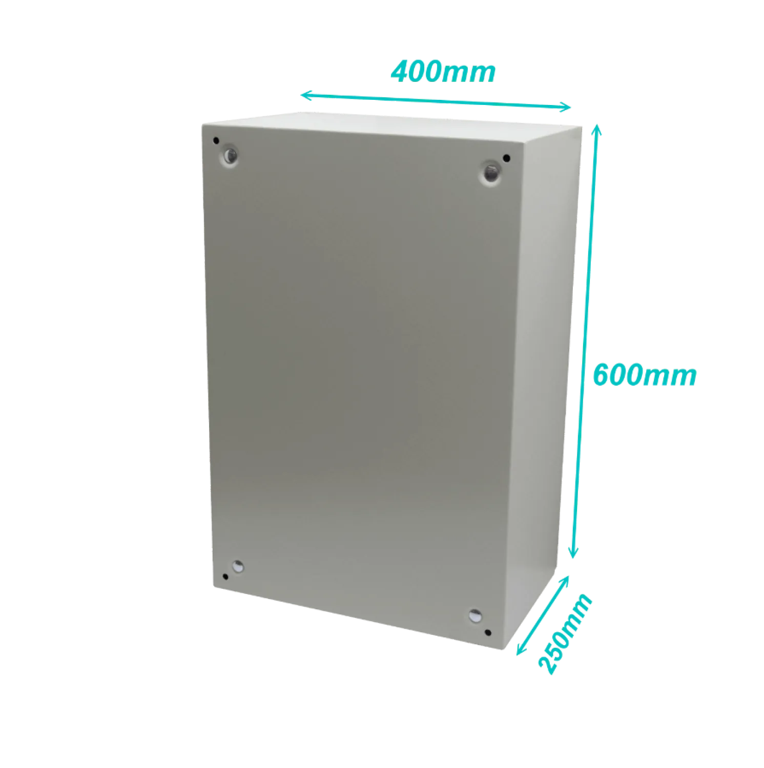 Caja metalica Tibox ST4-625 600x400x250mm 2 chapas IP66 beige con placa 8