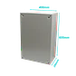 Caja metalica Tibox ST4-625 600x400x250mm 2 chapas IP66 beige con placa - Miniatura 8