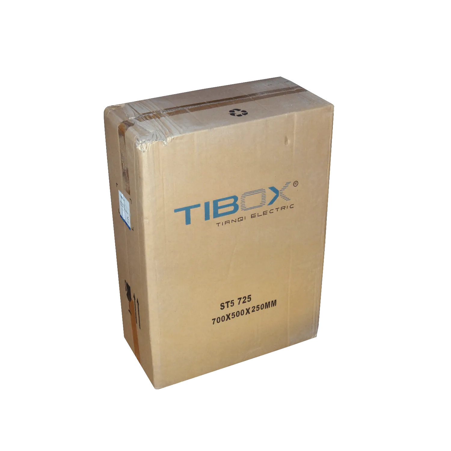Caja metalica Tibox ST5-725 700x500x250mm 2 chapas IP66 beige con placa 5
