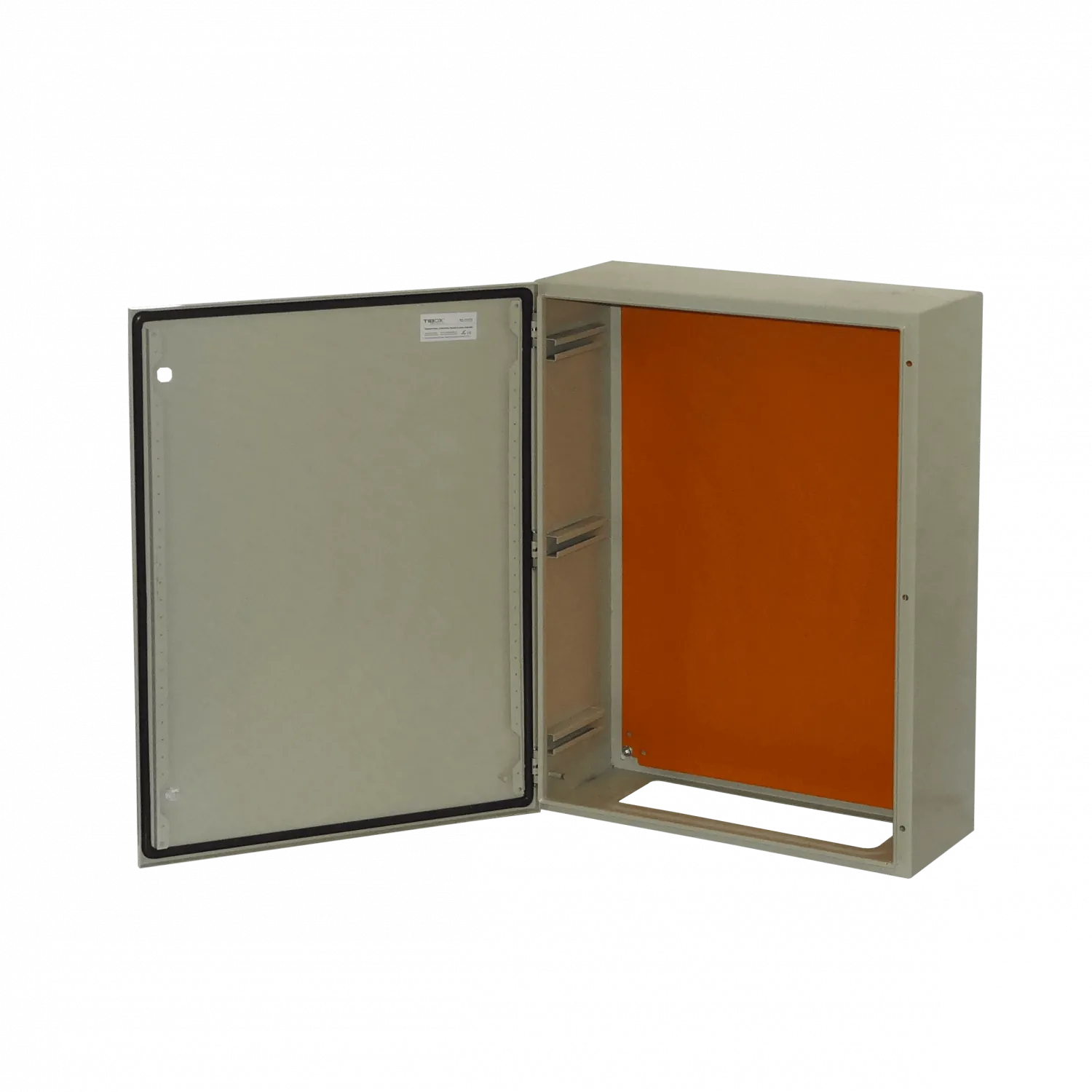 Caja metalica Tibox ST6-825 800x600x250mm 2 chapas IP65 beige 4