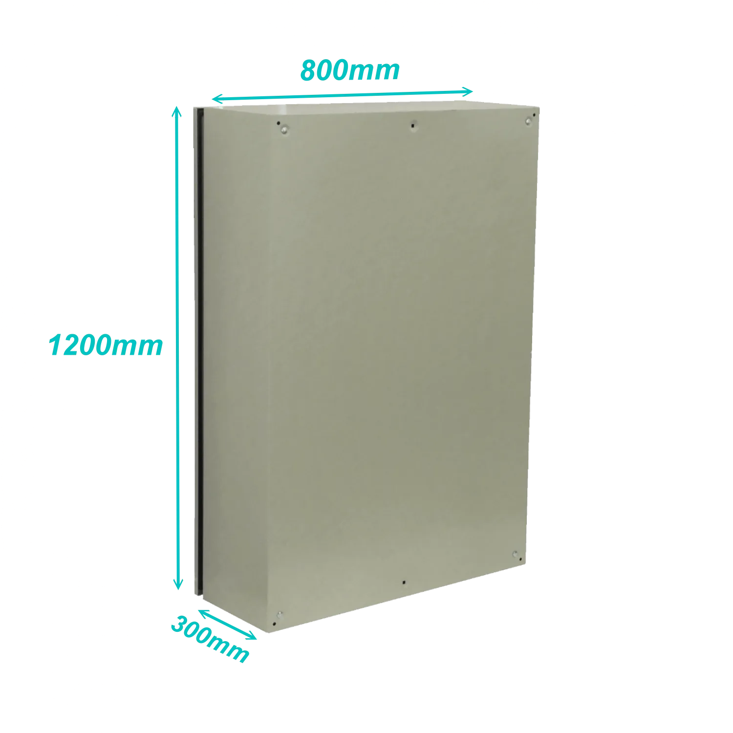 Caja metalica Tibox ST8-1230 1200x800x300mm 1 chapa IP65 beige 2